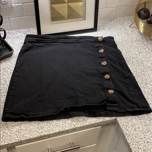 Boohoo Black Denim Skirt